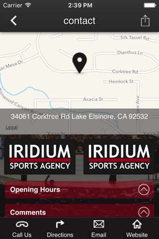 Iridium Sports Agency screenshot 2