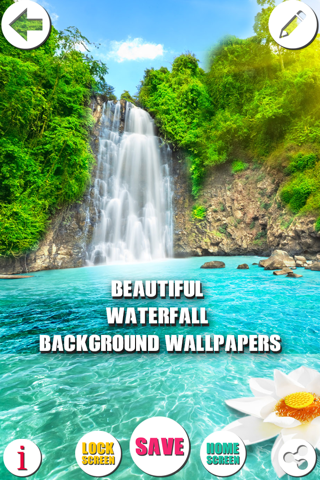 Beautiful Waterfall Background Wallpapers – Amazing Nature Pictures of Landscapes in the World screenshot 4