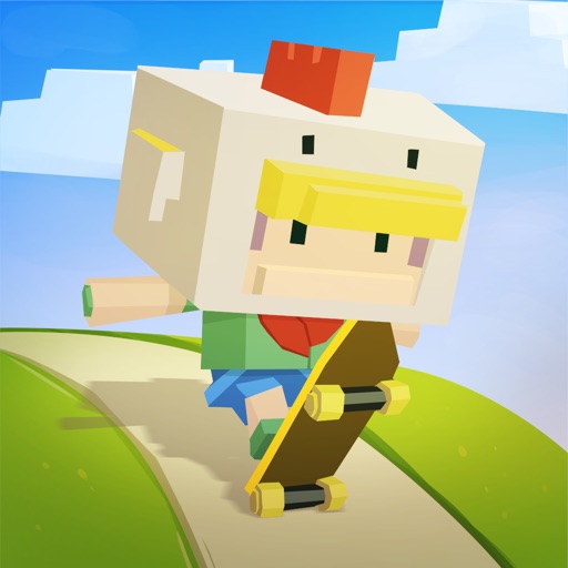 Blocky Subway Skaters : Pixels Runner Game Style iOS App