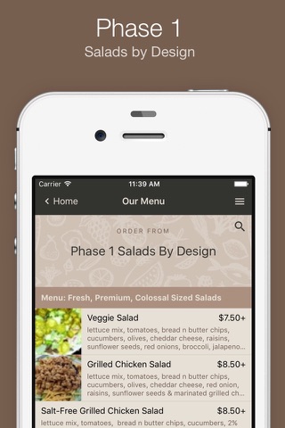 Phase 1 Salads By Design screenshot 2