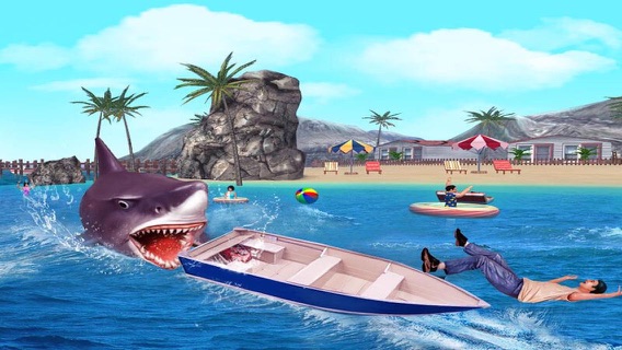 Angry Shark 3D. Attack Of Hungy Great White Terror on The Beachのおすすめ画像2