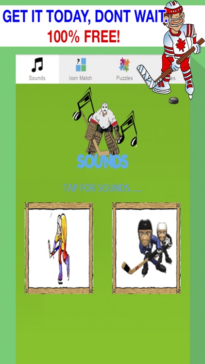 Hockey Games for Kids - Puzzles and Sounds