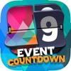 Event Countdown Fashion Wallpaper  - “ Flat Minimal ” Pro
