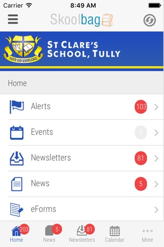 St Clare's School Tully - Skoolbag screenshot 2