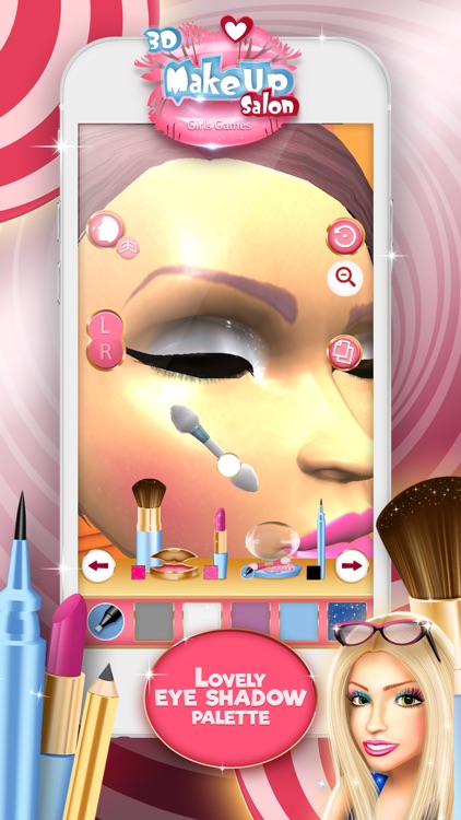 3D Make.Up Salon Girls Game.s: Fashion Dress.up Stylist and Beauty Model Make.over