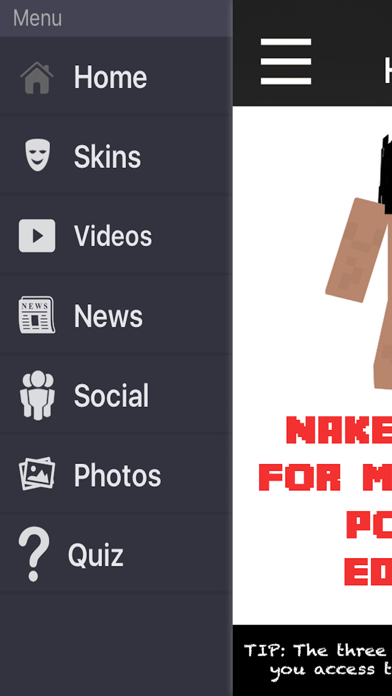 Naked Skins For Minecraft Pocket Edition By Bluegenesisapps Ios United States Searchman App Data Information