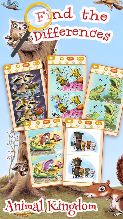 Animal Kingdom Spot the Difference Picture Hunter Puzzle Games for Kids and Family- Search and find differences in each pic! Free Edition