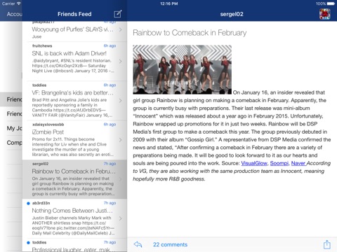 LJ Reader – LiveJournal iPad Edition screenshot 2