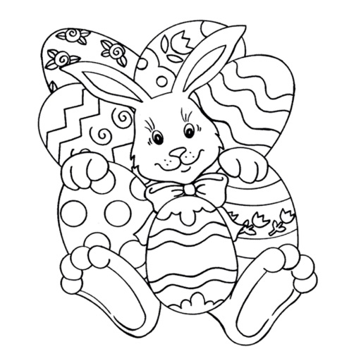 Easter Coloring Pages - Coloring Pages With Eggs, Bunny, Chicks and Many More icon