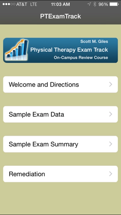 Physical Therapy Exam Track