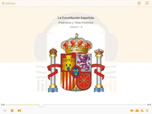 Captura de Pantalla 3 La Constitución Española en AudioEbook iphone