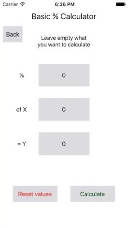 Game screenshot Basic Percent Calculator apk