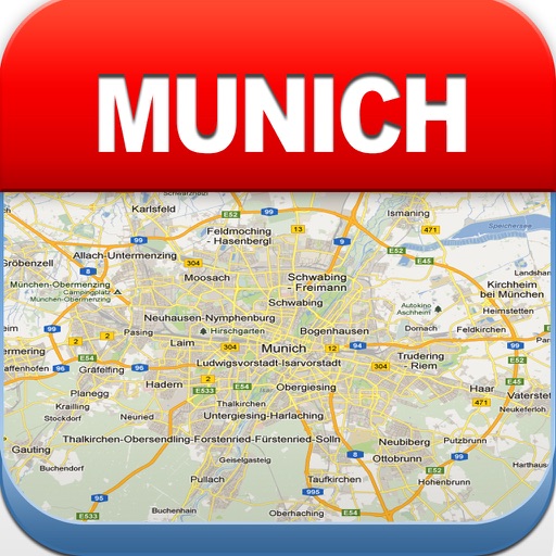 Мюнхена Offline карта - города метро Аэропорт