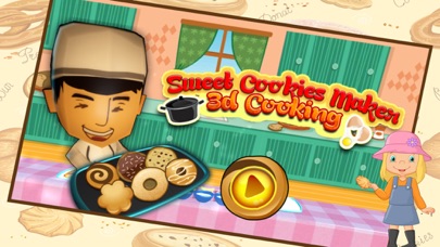 How to cancel & delete Sweet Cookies Maker 3D Cooking Game - Tasty biscuit cooking & baking with kitchen super chef from iphone & ipad 1