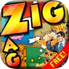 Words Zigzag : Cartoon Comics and Superheroes Crossword Puzzle Game Free with Friends