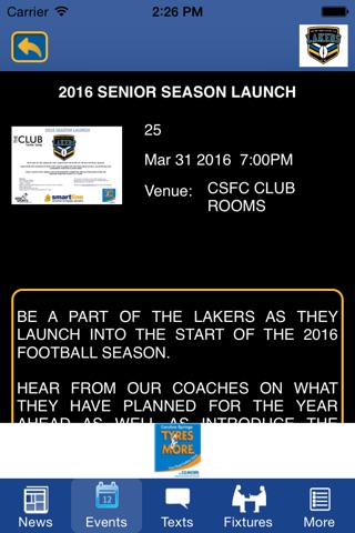 Caroline Springs Football Club screenshot 3