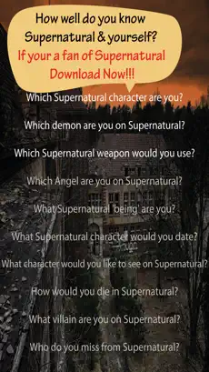 Screenshot 2 Personality Quiz for Supernatural Fans iphone