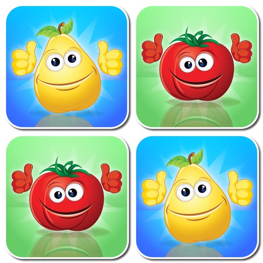 Fruits & Vegetables : Free Matching Games for kids, boys and girls