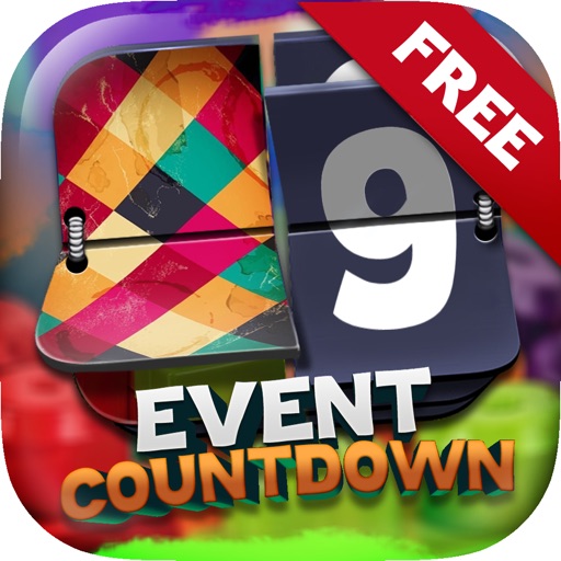 Event Countdown Fashion Wallpaper  - “ Colorful ” Free icon