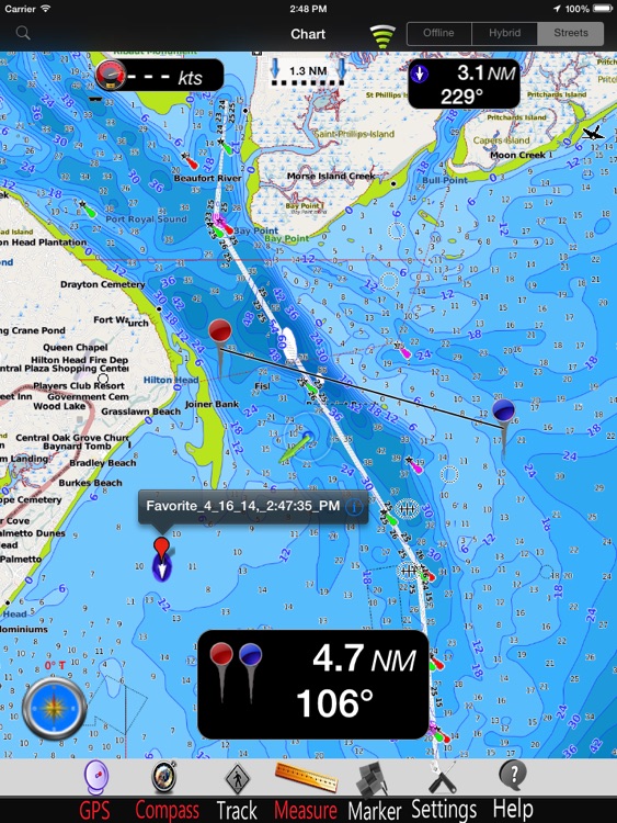 South Carolina GPS Chart Pro