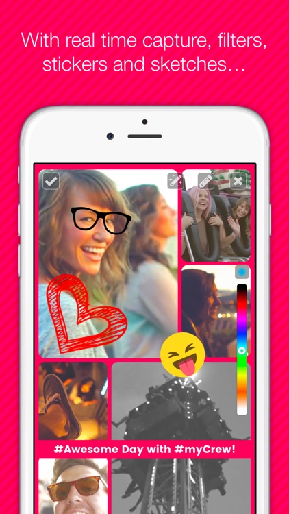 Snaxee Instant Collage, Caption, Sketch and Share in 30 Seconds! screenshot-3