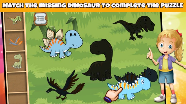 Dinosaurs Shapes Puzzle Games For Kids(圖4)-速報App