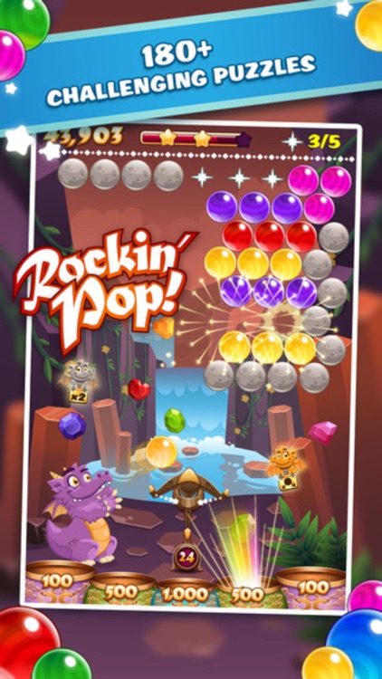 Bubble Pop Joy - match 3 rescue pet game mania