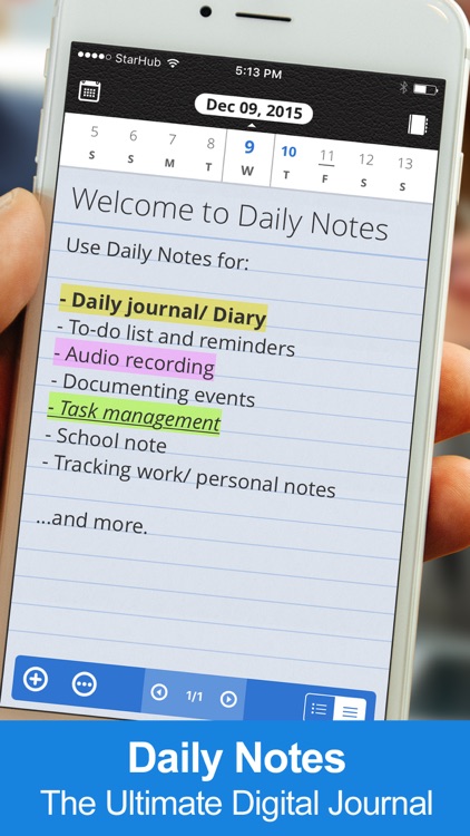 Daily Notes + Tasks screenshot-0