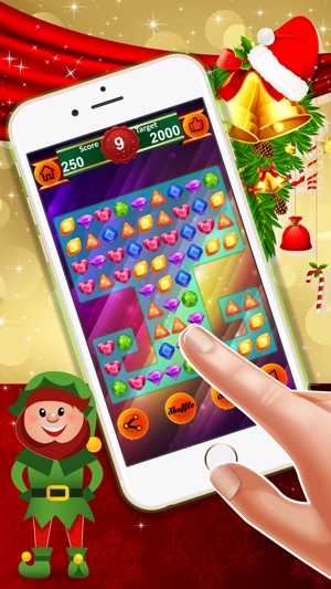 Jewel Moonstruck : - A fun match 3 game of colorful jewels f(圖3)-速報App