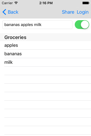Swift List, The easiest way to share lists on your Phone screenshot 2