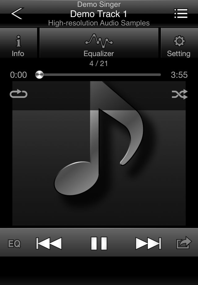 HR Audio Player for iOS screenshot 4