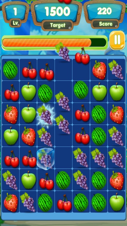 Crazy Fresh Fruit Match-3 Line screenshot-3