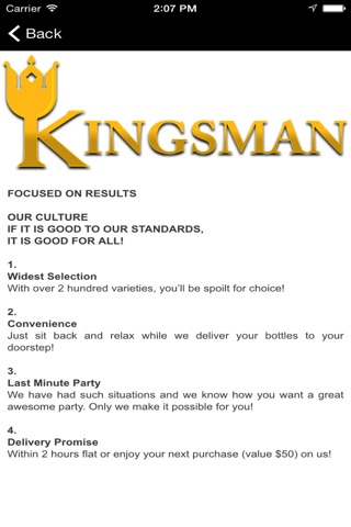 Kingsman Wine And Spirits screenshot 3