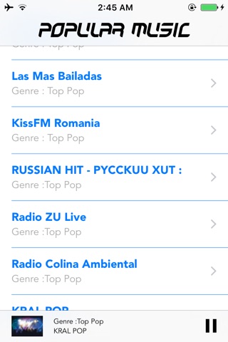 Top Popular Musics Songs: POP Radio Stations screenshot 2