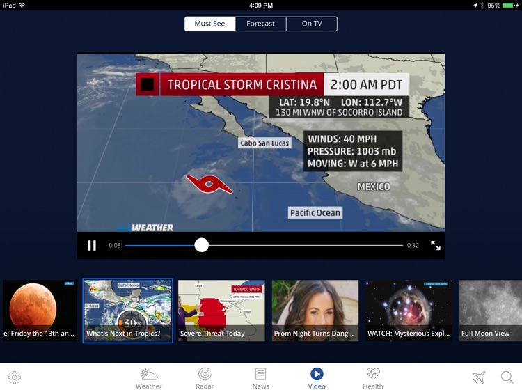 The Weather Channel App for iPad – best local forecast, radar map, and storm tracking screenshot-3