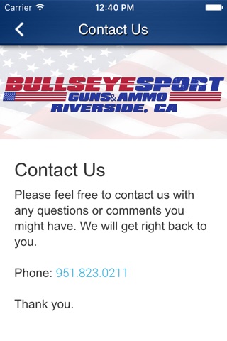 Bullseye Sport Guns & Ammo screenshot 2