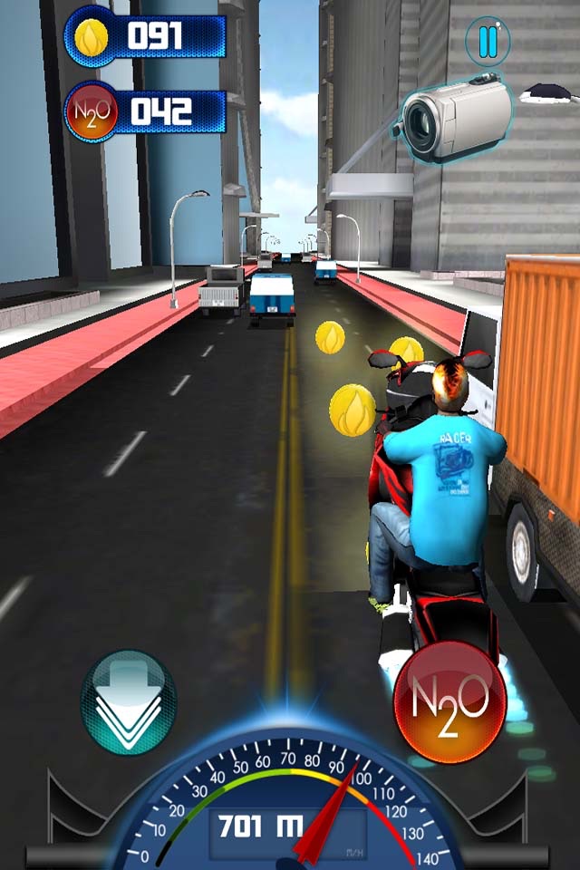 Moto Bike City Traffic  Speed Race 3D screenshot 3