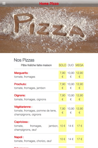 Home Pizza Dijon screenshot 2