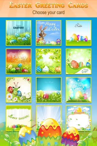 Happy Easter Greeting Card.s Maker Pro - Collage Photo & Send Wishes with Cute Bunny Egg Sticker screenshot 3