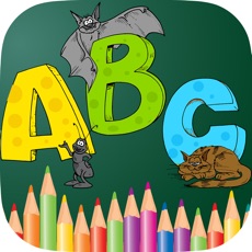 Activities of ABC Animals Coloring Book Painting Games for Toddler Preschool and Kids