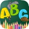 Icon ABC Animals Coloring Book Painting Games for Toddler Preschool and Kids