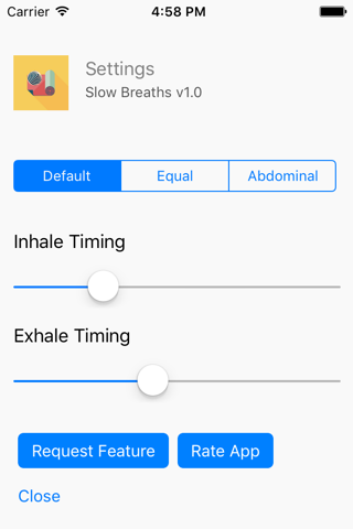 Slow Breaths - Breathing Meditation Exercise screenshot 4