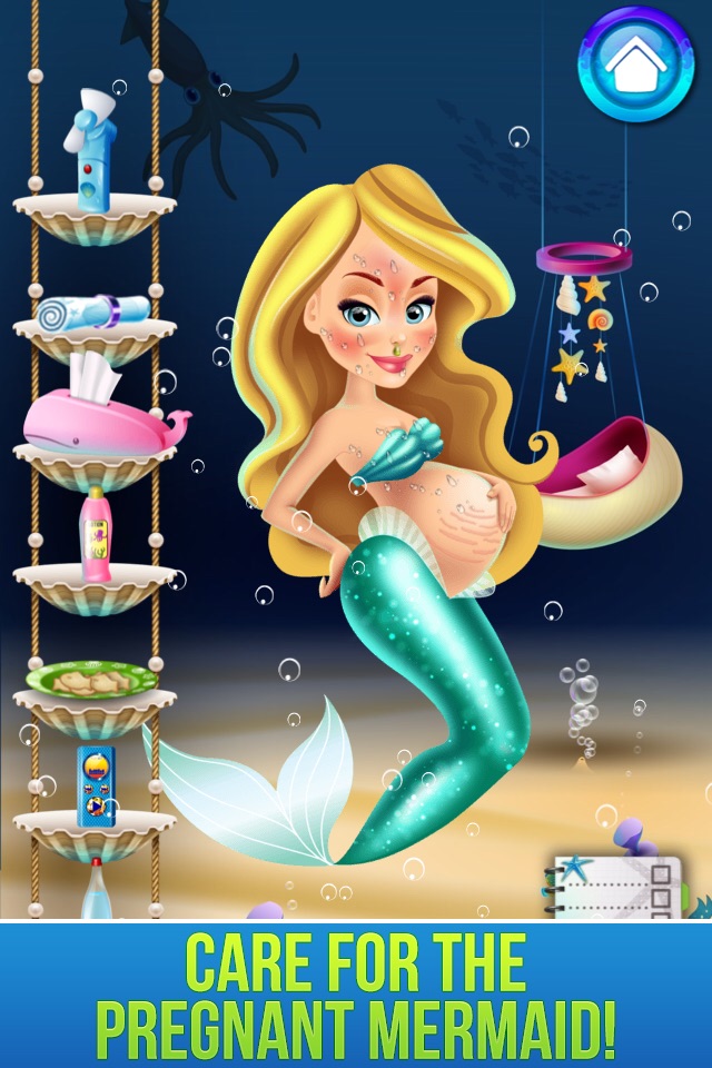 Mermaid's New Baby - Family Spa Story & Kids Games screenshot 4