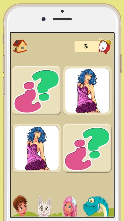 Memory game of top models - Games for brain training for children and adults