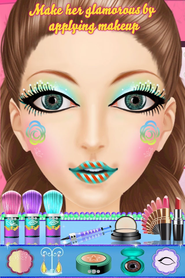 Fashion Celebrity Makeup Beauty Salon Games for Girls screenshot 3