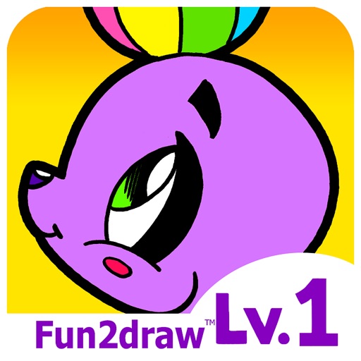 Fun2draw™ Animals Lv1 - Learn to Draw Art for Kids - Cute Cartoon Easy Animals & Pets Icon