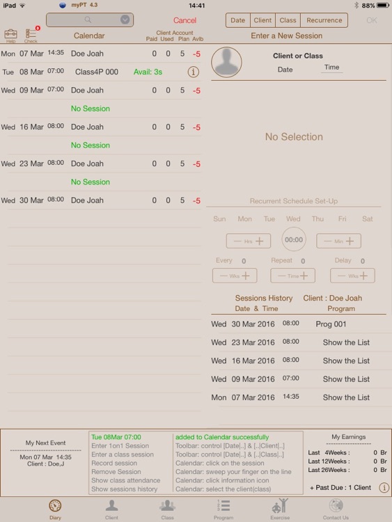 Personal Trainer - myPT assistant for iPad