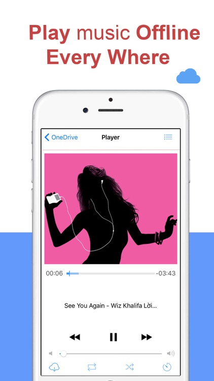 Free Music -  Player & Streamer  for Dropbox, OneDrive & Google Drive