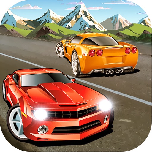 Car Dodge 2D - Real 2 Lanes Car Racing Fun Game Icon