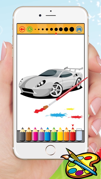 Sport Car Coloring Book Drawing Vehicles for Preschool Boys screenshot-3